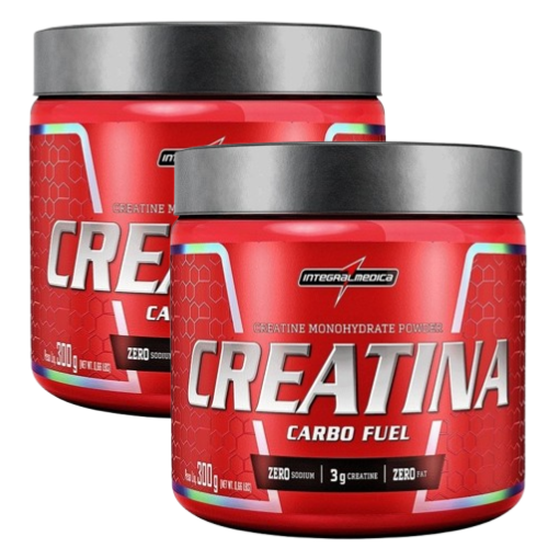 Kit Creatina Carbo Fuel (300g) 2 Unidades - Sabor: Sem Sabor